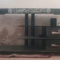میز تلویزیون شیشه ای مشکی / فروش ویژه
