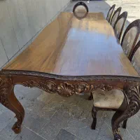 میز ۱۲ نفره چوب گردو