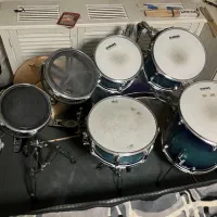 Pearl decade maple blue nebula. Shell pack