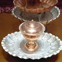 ظروف پذیرایی و دکوری مسی