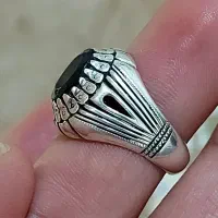 انگشتر نقره گارنت سرخ معدنی