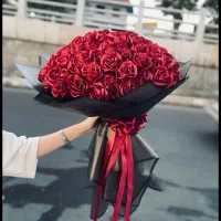 گل روبانی دستساز سفارشی تکشاخه، دستهگل و باکس