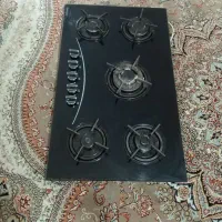 گاز صفحه شیشه ای ۵ شعله