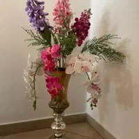 گل و گلدون ،گلدون گل با گلهای زیبای ارکیده و شب بو