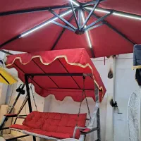 میز وصندلی چتر سایبان باغی سالنی