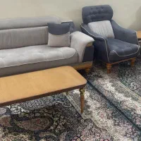 مبلمان راحتی هشت نفره . سرویس کامل تخت تشک و..