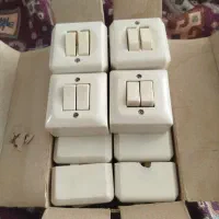 کلید برق دوپل روکار 45عدد