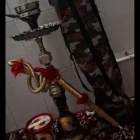 دوتا قلیان تنه چوبی با تنه برنجی معامله دارم