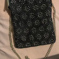 کیف زنانه مشکی طلایی