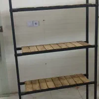قفسه چوبی فلزی