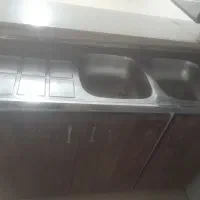 کابینت دیواری و کابینت ظرف شویی و سینک بدنه فلز