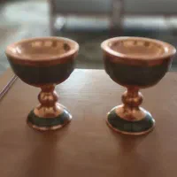 یک جفت سنگ آب مس و خاتم