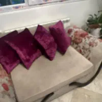 مبلمان راحتی ۶ نفره مخمل و چوب