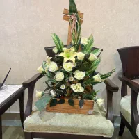 باکس چوبی گل مصنوعی