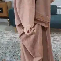 مانتو عبا کویتی با ست شال
