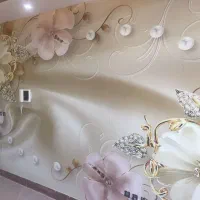 نصب پوستر .کاغذ دیواری. نقاشی ساختمان .زیرسازی