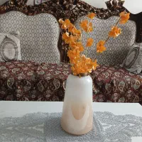 گلدان شیشه ای ویک گدان چوبی