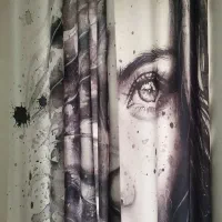 پرده طرح دار