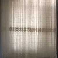 پرده خامه دوری ترک ۶متر و ۳متر ی پانچ در حد نو