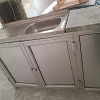 سینک همراه کابینت الومینیوم