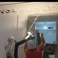 اجرای رنگ  ساختمان سالن ورزشی اماکن بزرگ باایرلس