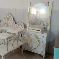 تخت خواب میزجلومبلی آینه دراور