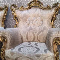مبل سلطنتی ۸ نفره طلاکوب