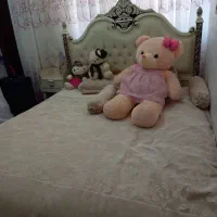 تختخواب  دونفره همراه با پاتختی و خوشخواب