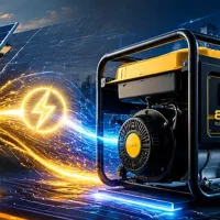 برق اضطراری،موتوربرق، پنل خورشیدی