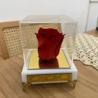 ظرف چوبی گل رز جاودان