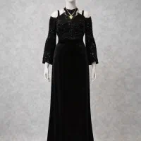 لباس مجلسی مشکی مخمل