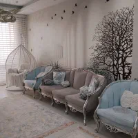 مبلمان استیل کلاسیک شیک ۹ نفره