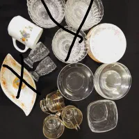 سرویس چینی جاشکلاتی و استکان