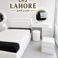 تخت خواب دونفره نور مخفی دار پارچه تدی پر فروش