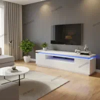 میز تلویزیون دارای Led نور مخفی
