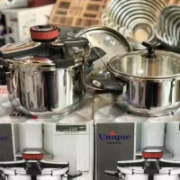 زودپز دوقلو یونیک اصلی حک شده  7و5لیتر کف چدن