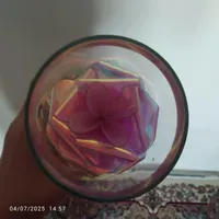 گل مصنوعی شیشه ای|گل مصنوعی|پرند, |دیوار