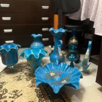 ظروف شاه عباسی آبی بسیار قدیمی
