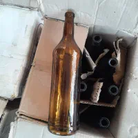 شیشه مات قهوه ای  و