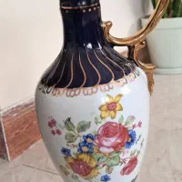 پارچ چینی سورمه ای طلایی