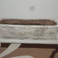 گلدان سفالی ۸۸ در ۲۶ با زیر گلدانی کاملا سالم