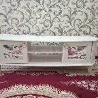 زیر تلوزیون چوبی