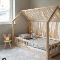 تخت کودک کلبه ای