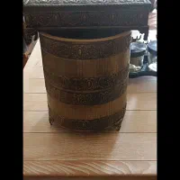 جعبه دستمال کاغذی و سطل آشغال