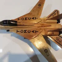 ماکت هواپیما چوبی tomcat F-14 تامکت دست‌ساز