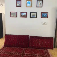پشتی دستبافت سنتی ترکمن