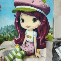ست لوستر و پرده و چراغ خواب وفرش کودک