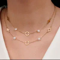 گردنبند دو لاین ترند خاص و کمیاب