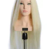 سر مانکن بدون استفاده قد حدودا یک متر رنگ مو بلند