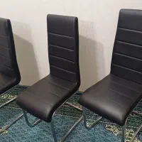 صندلی چرم و استیل شیک و خوش استایل